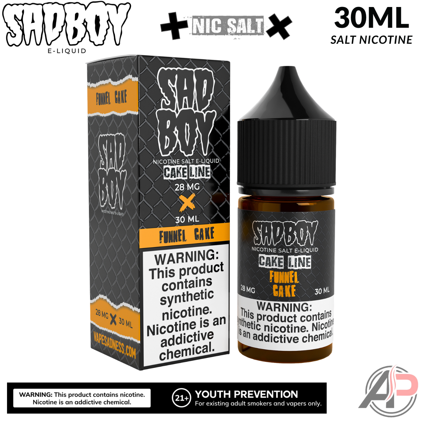 Sadboy Funnel Cake Salt Nicotine 30mL