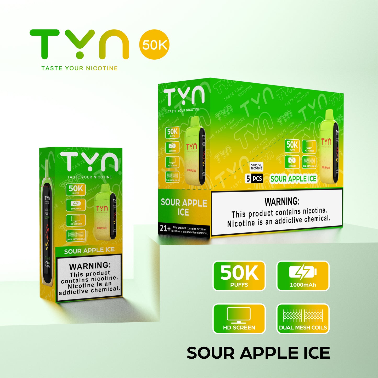Tyn 50000 Puffs Disposable Vape Device