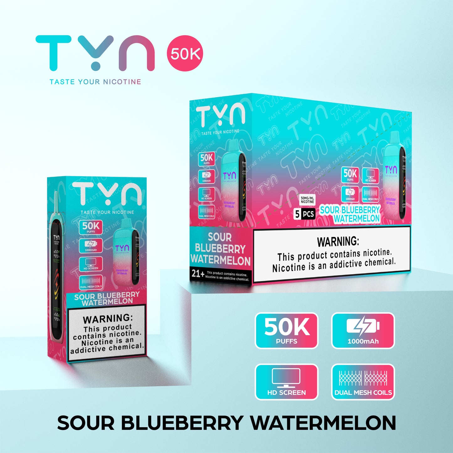 Tyn 50000 Puffs Disposable Vape Device