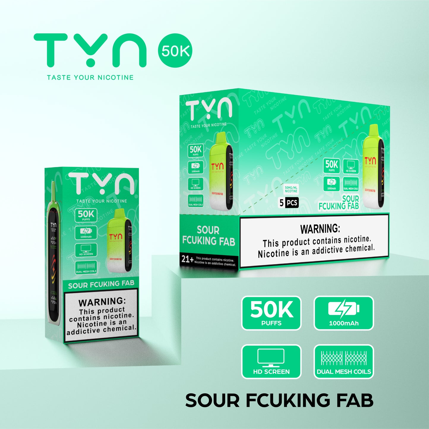Tyn 50000 Puffs Disposable Vape Device