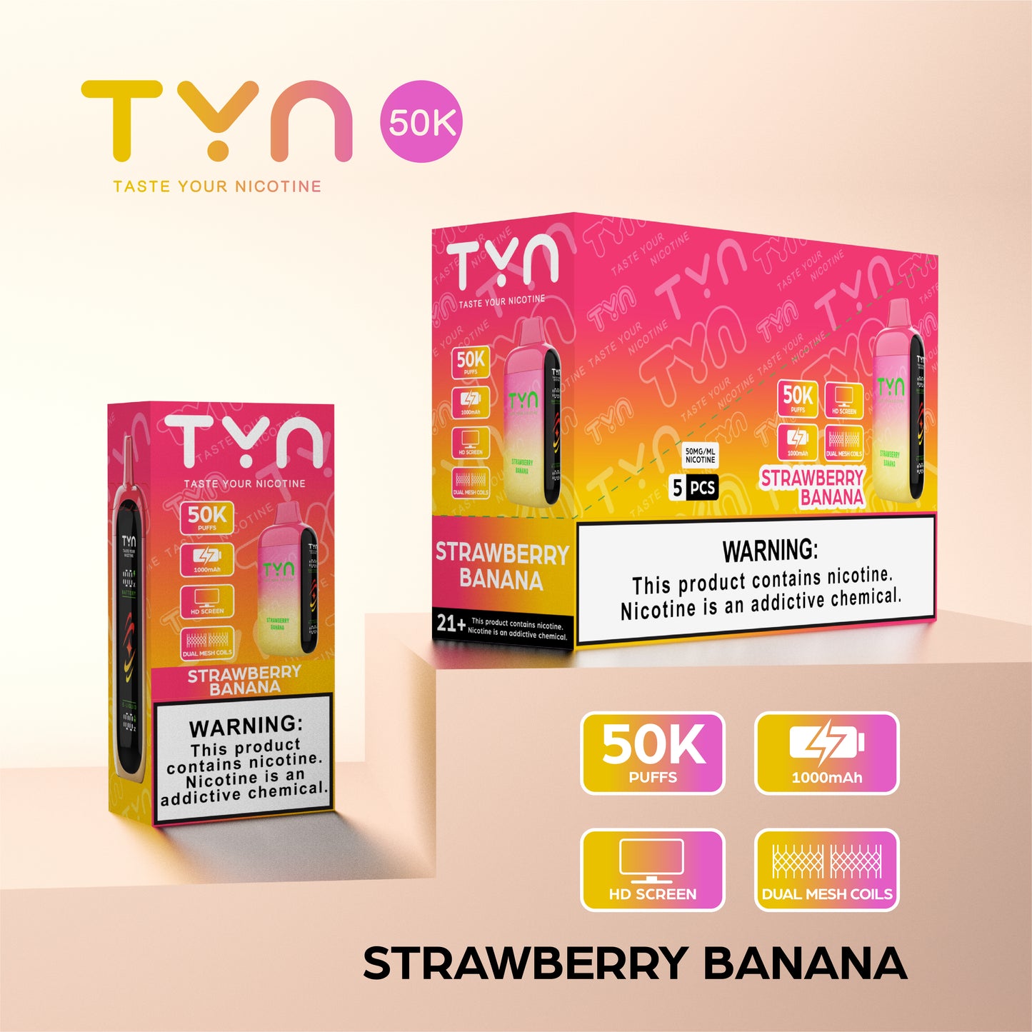 Tyn 50000 Puffs Disposable Vape Device