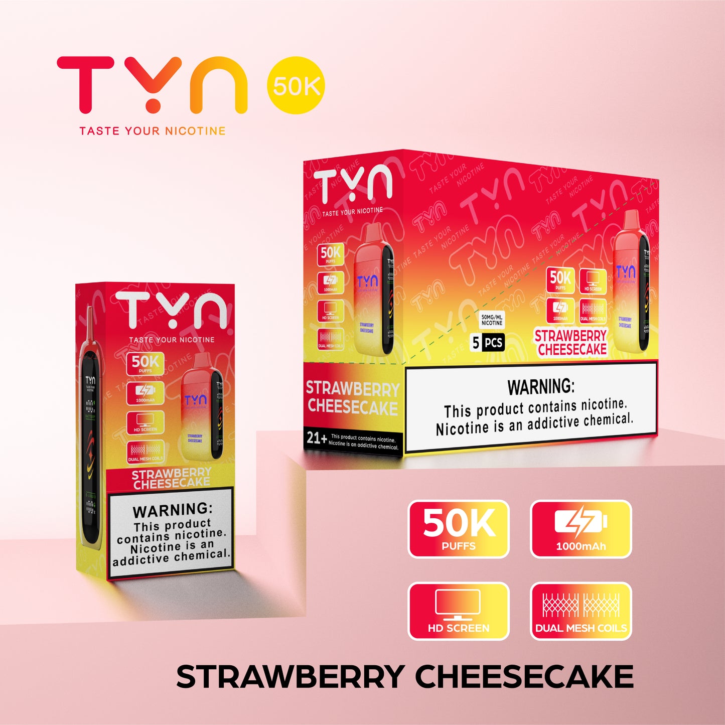 Tyn 50000 Puffs Disposable Vape Device