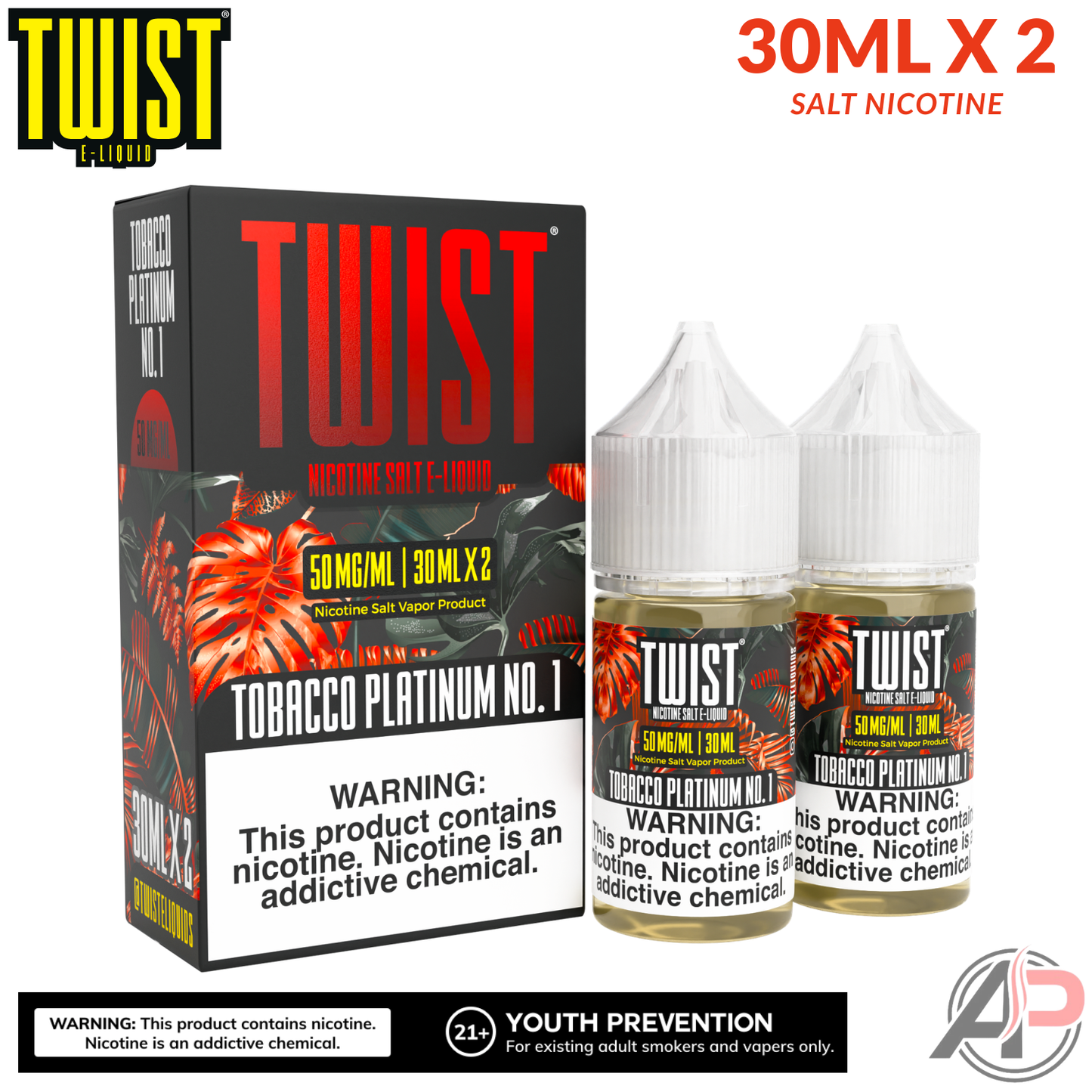 Twist Tobacco Platinum No. 1 Salt Nicotine 60mL