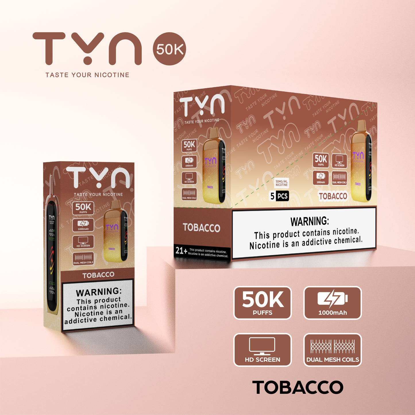 Tyn 50000 Puffs Disposable Vape Device