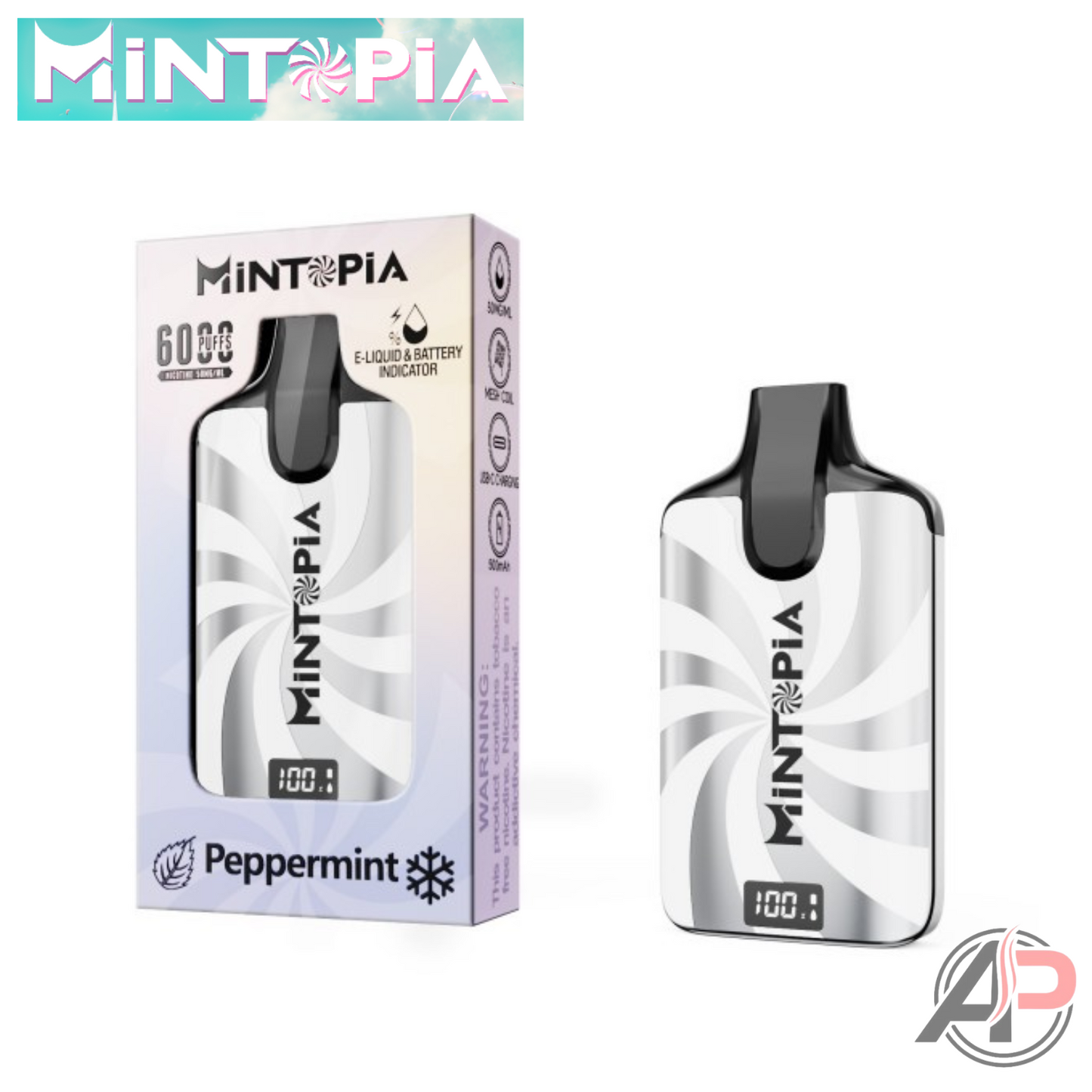 Mintopia Vape 6000 Puffs Disposable Device