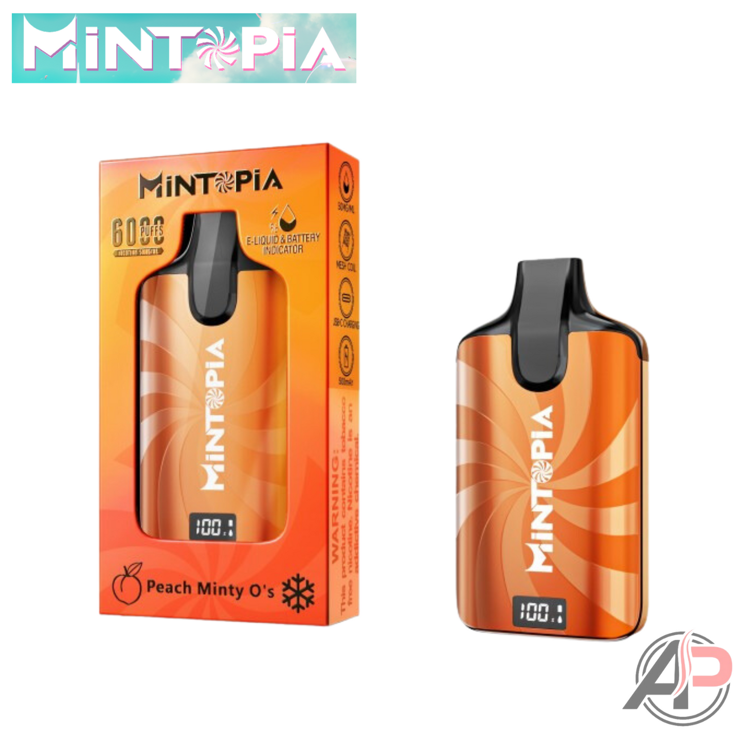 Mintopia Vape 6000 Puffs Disposable Device