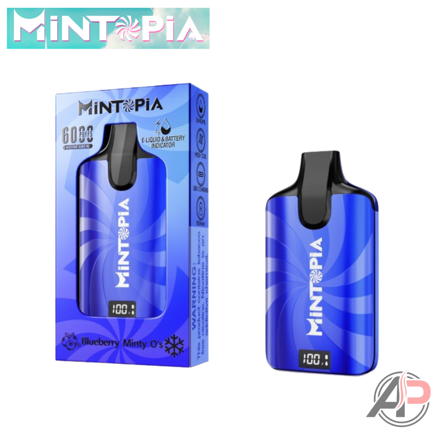 Mintopia Vape 6000 Puffs Disposable Device