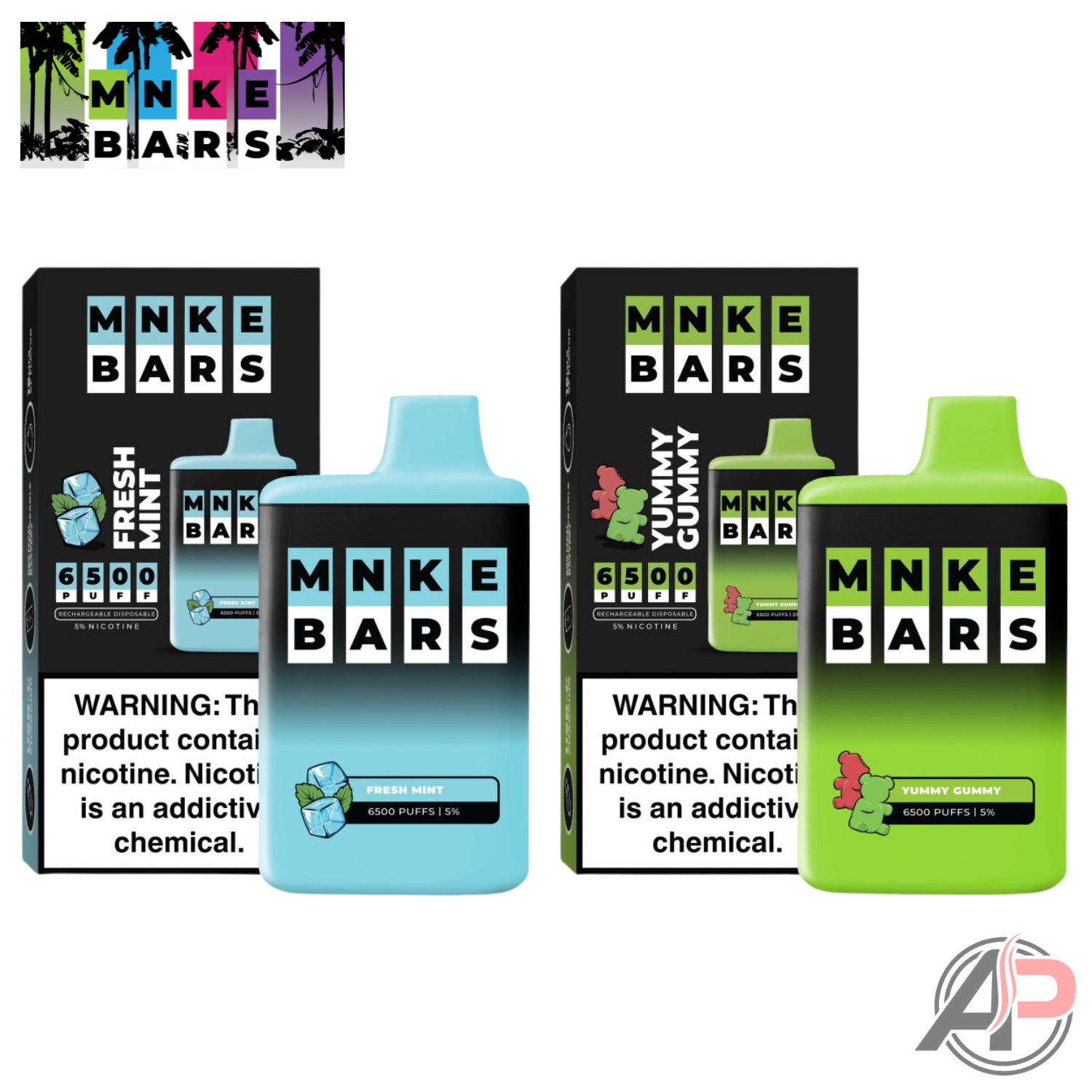 MNKE Bars 6500 Puffs Vape Top Flavors Apvs MNKE Bars 6500 Puffs Vape Top Flavors Apvs