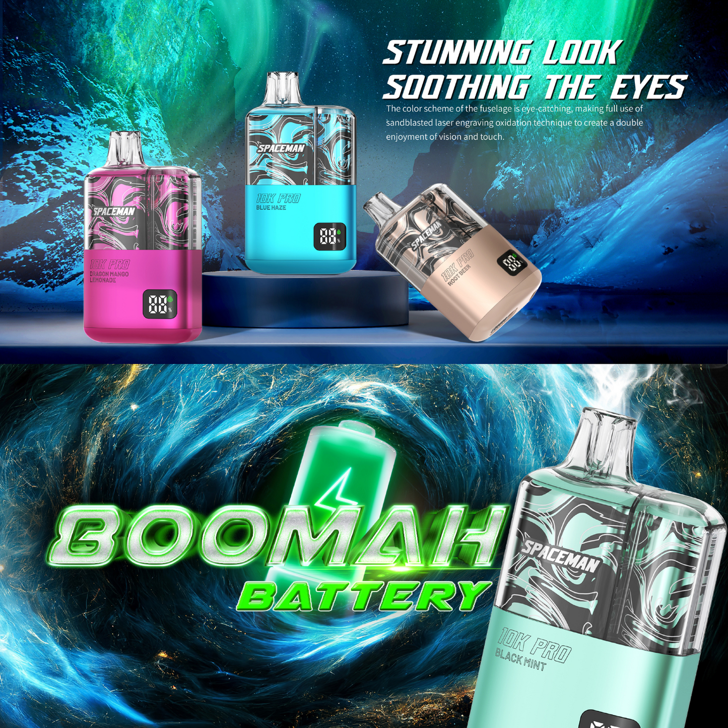 Smok Spaceman Vape 10K Pro Disposable Device