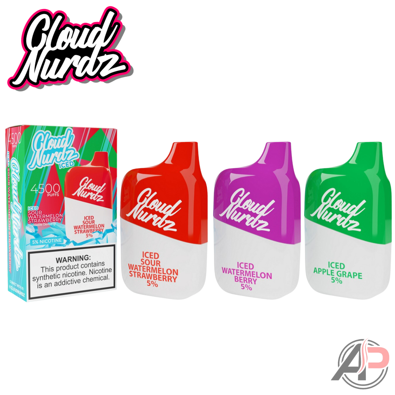Cloud Nurdz 4500 Puffs Disposable Vape All Flavors Apvs Cloud Nurdz 4500 Puffs Disposable Vape All Flavors Apvs