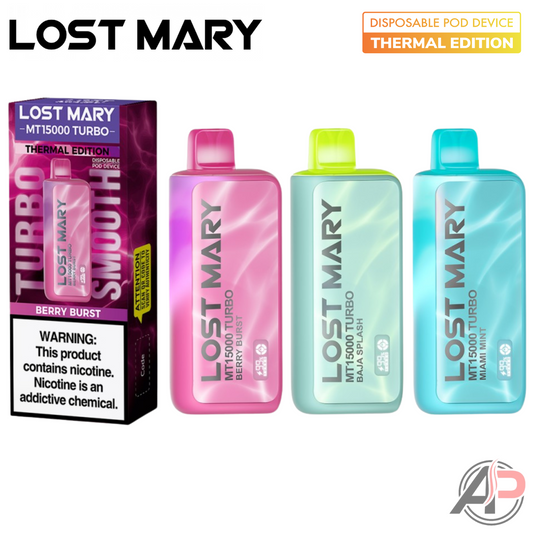 Lost Mary MT15000 Turbo Vape Disposable Device