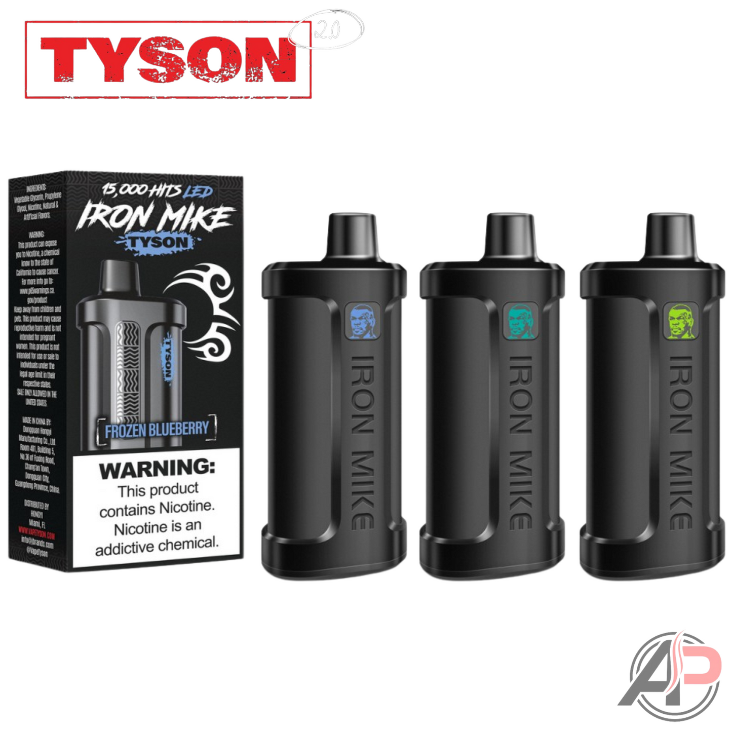 Tyson 2.0 Vape Iron Mike 15000 Puffs Disposable Vape