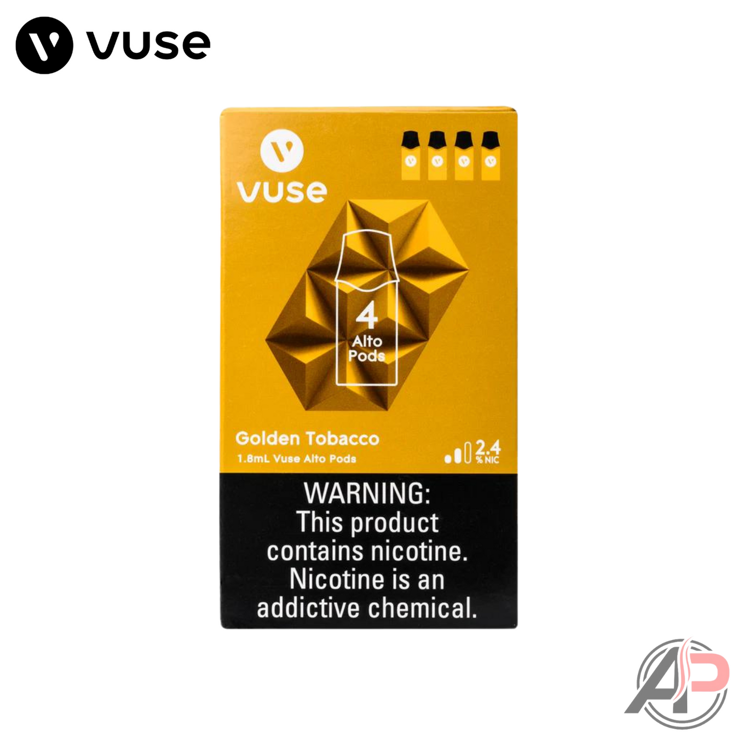 Vuse Alto Golden Tobacco Pods 4 Pack
