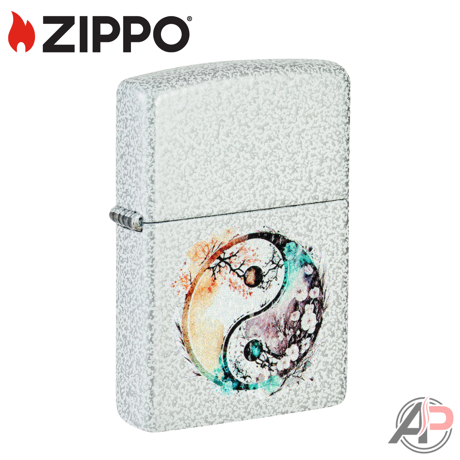 Zippo Windproof Lighters Watercolor Yin Yang Design #46249