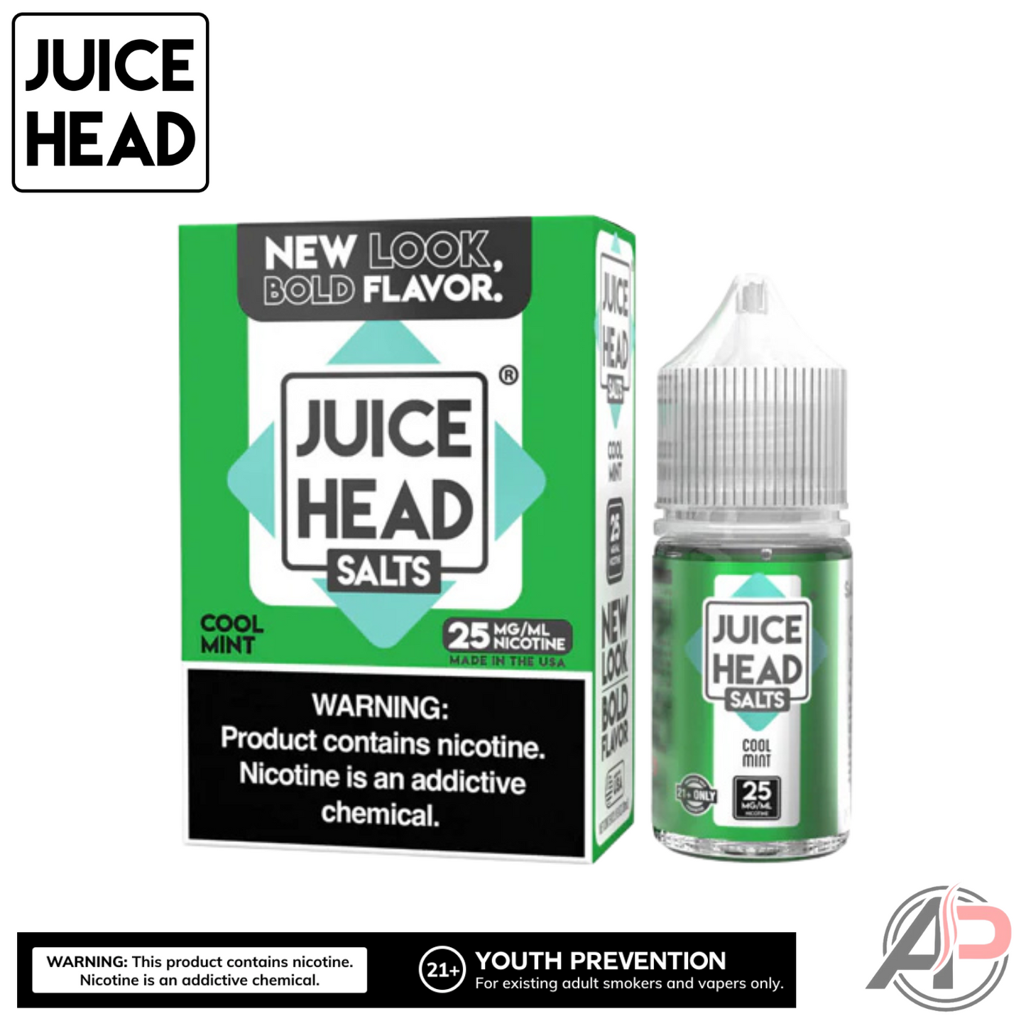 Juice Head Cool Mint E-Liquid 100mL