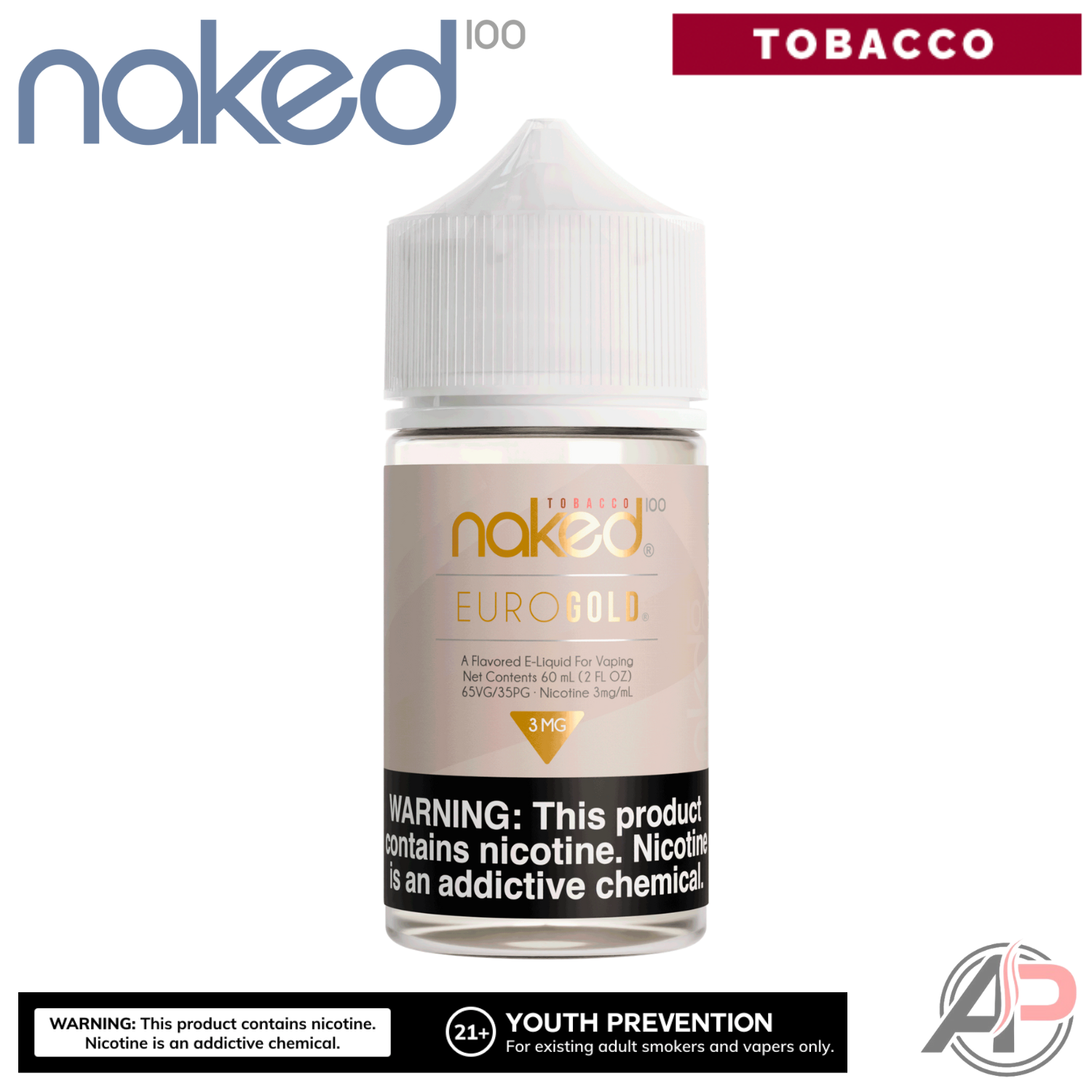 Euro Gold By Naked 100 E-Liquid (60ml) | Vape Juice Apvs Euro Gold By Naked 100 E-Liquid (60ml) | Vape Juice Apvs