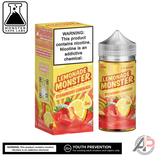 Strawberry Lemonade E-Liquid By Monster Vape Labs 100mL