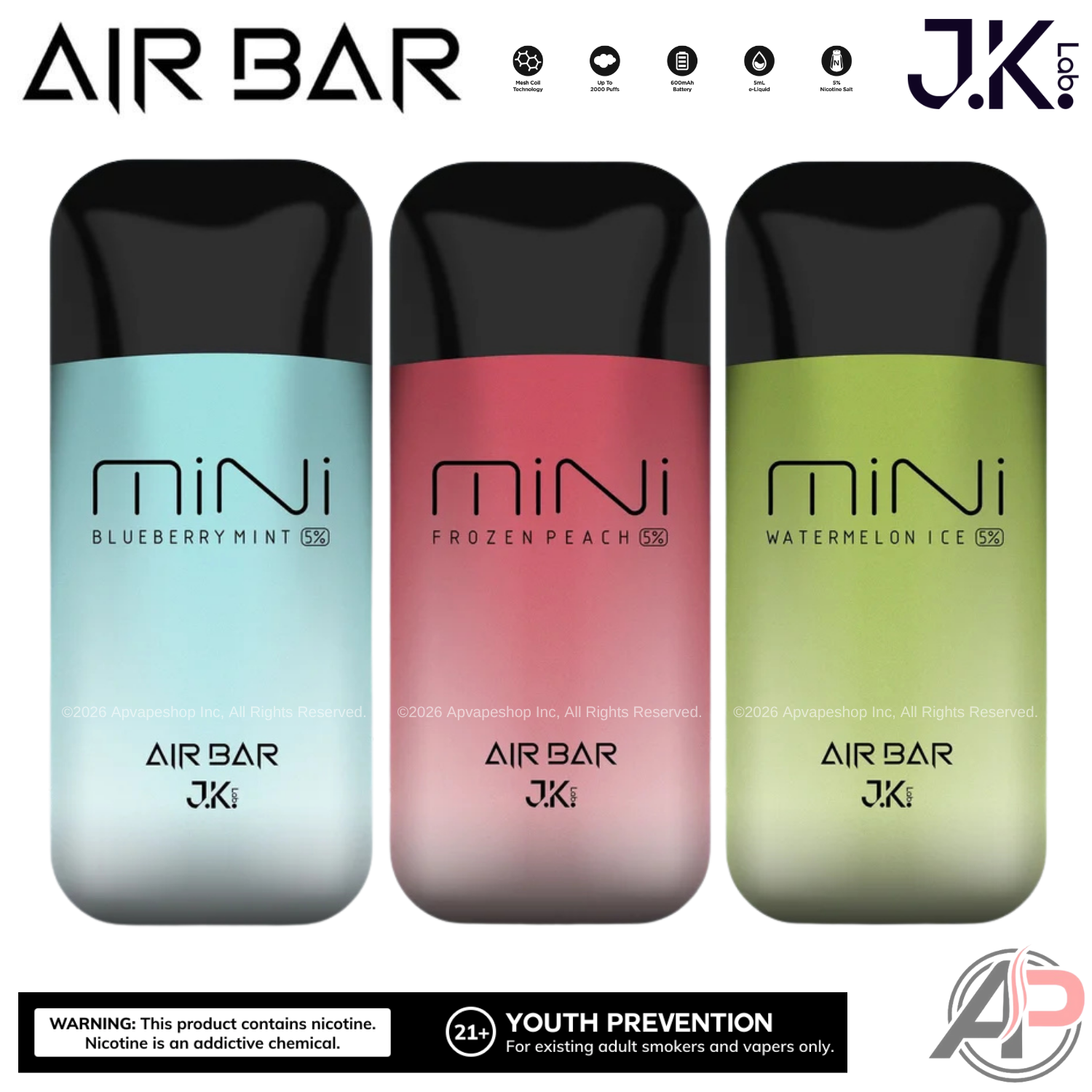 how much is elf bar vape Air Bar Mini 2000 Puffs Disposable Vape – Apvs