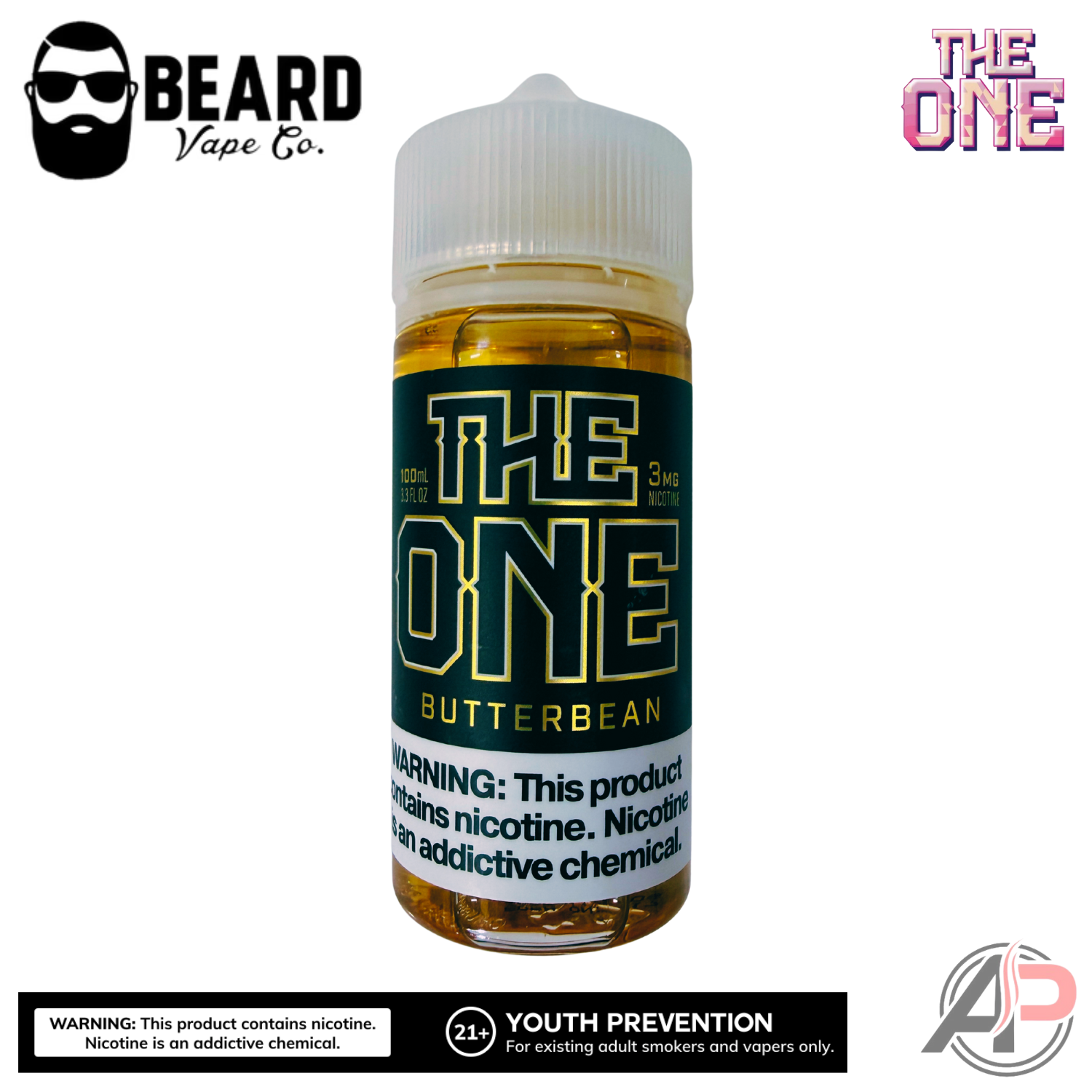 The One Butterbean E-Liquid Beard Vape Co 100mL Apvs The One Butterbean E-Liquid Beard Vape Co 100mL Apvs