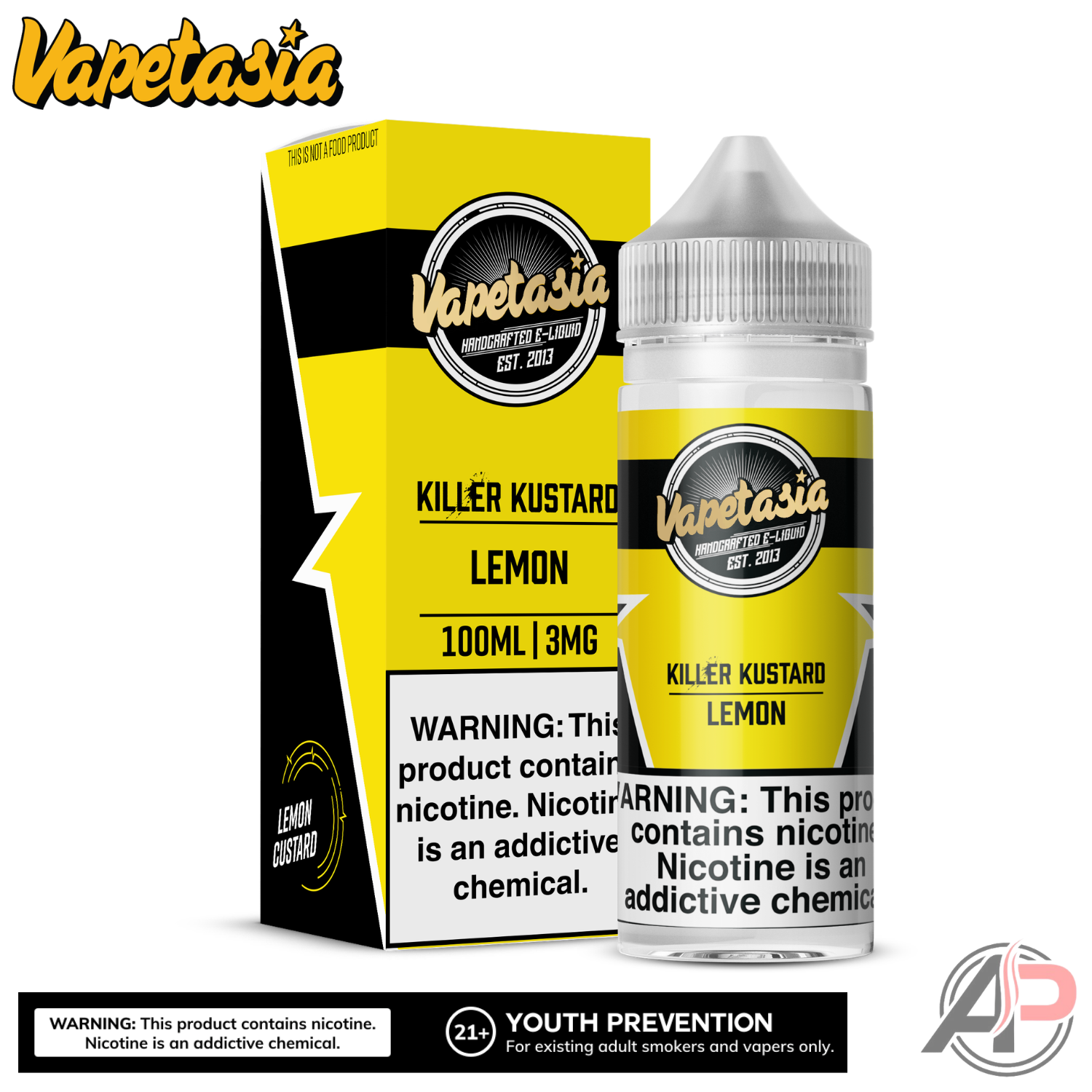 Vapetasia Killer Kustard Lemon E-Liquid 100mL – Apvs