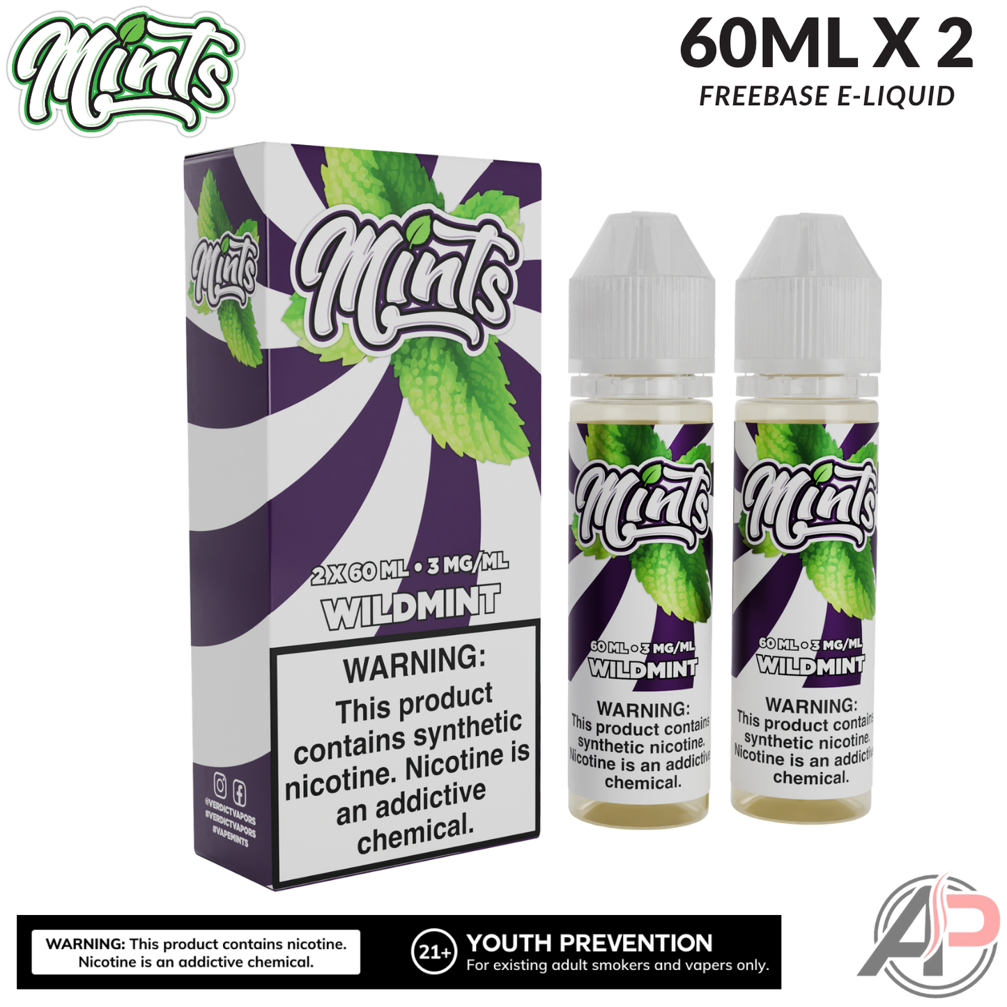 Mints Vape Co Wildmint E-Liquid 120mL