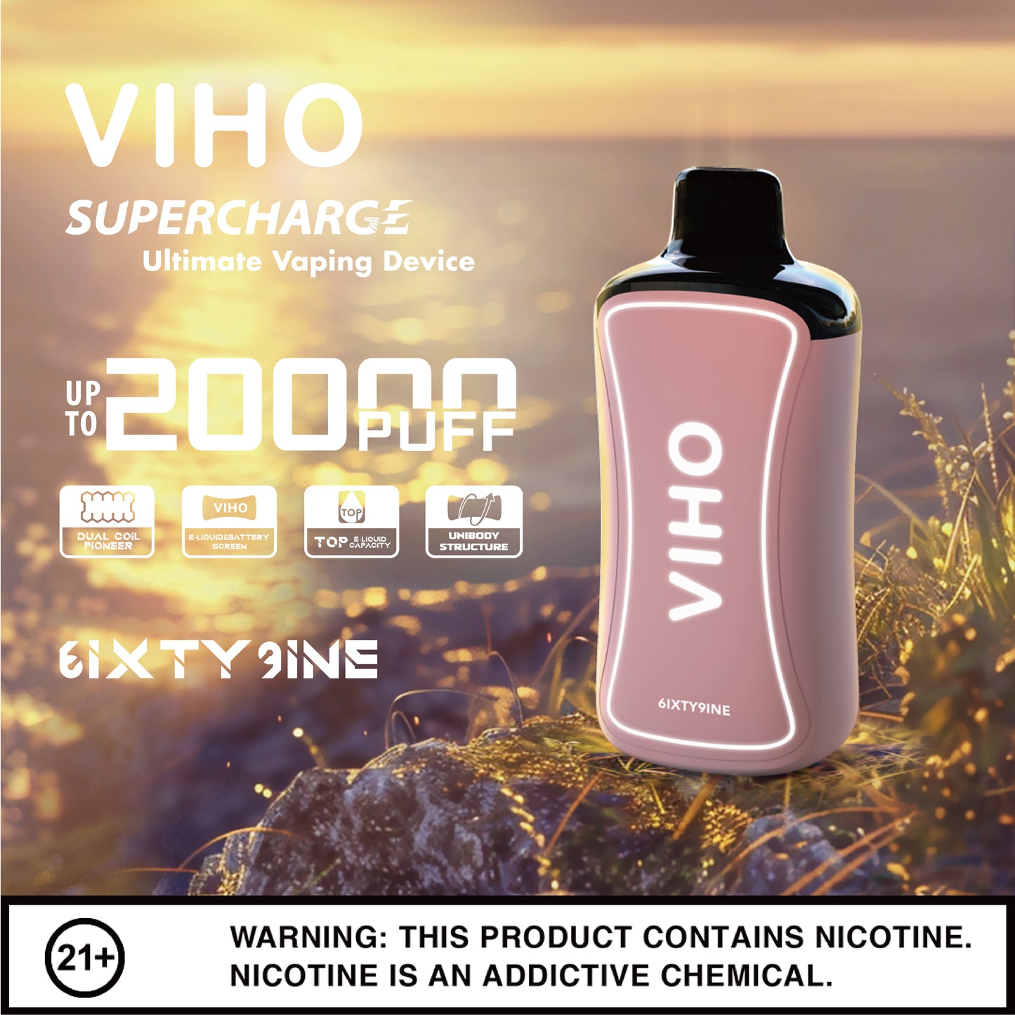 Viho Supercharge 20000 Puffs Disposable Vape Device