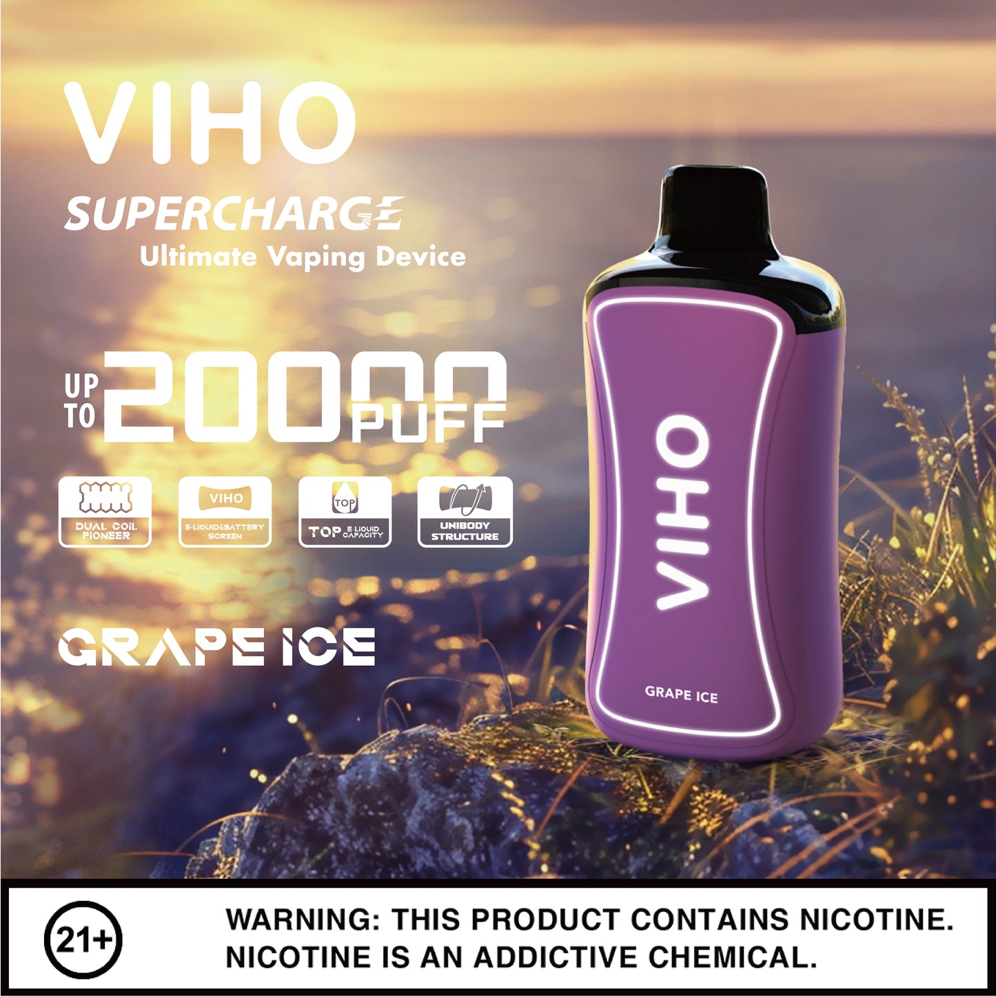 Viho Supercharge 20000 Puffs Disposable Vape Device