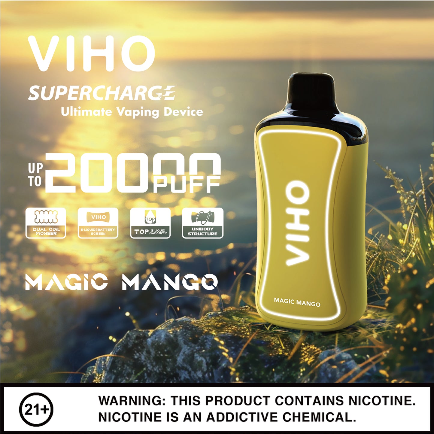 Viho Supercharge 20000 Puffs Disposable Vape Device