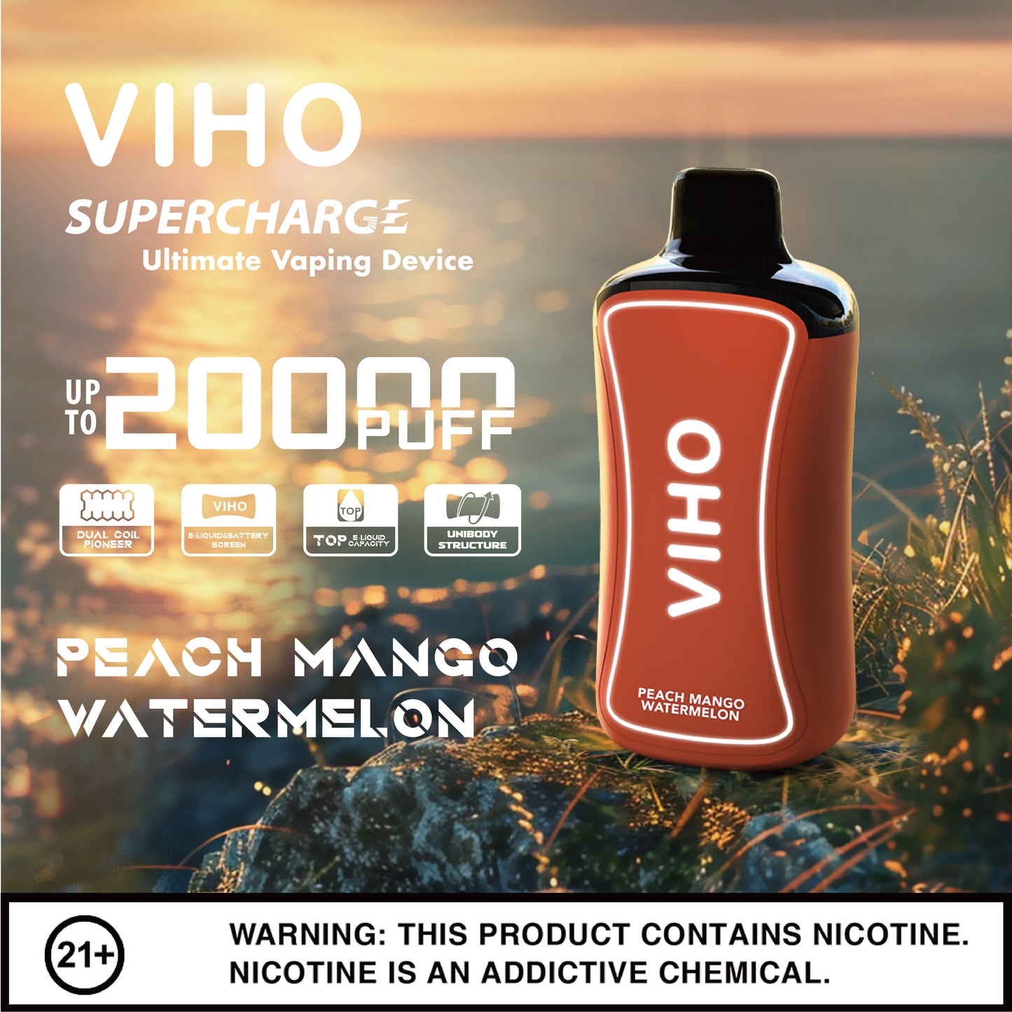 Viho Supercharge 20000 Puffs Disposable Vape Device