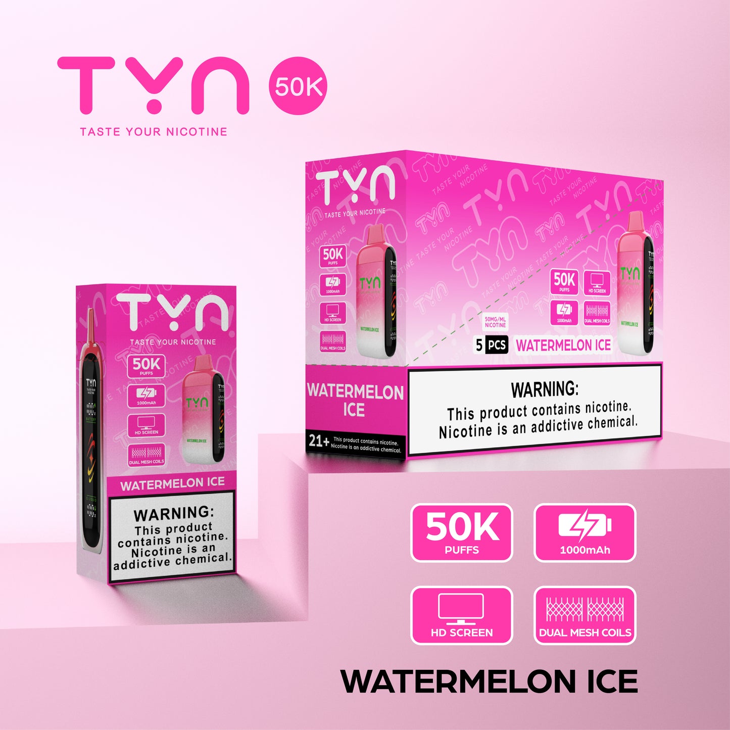 Tyn 50000 Puffs Disposable Vape Device