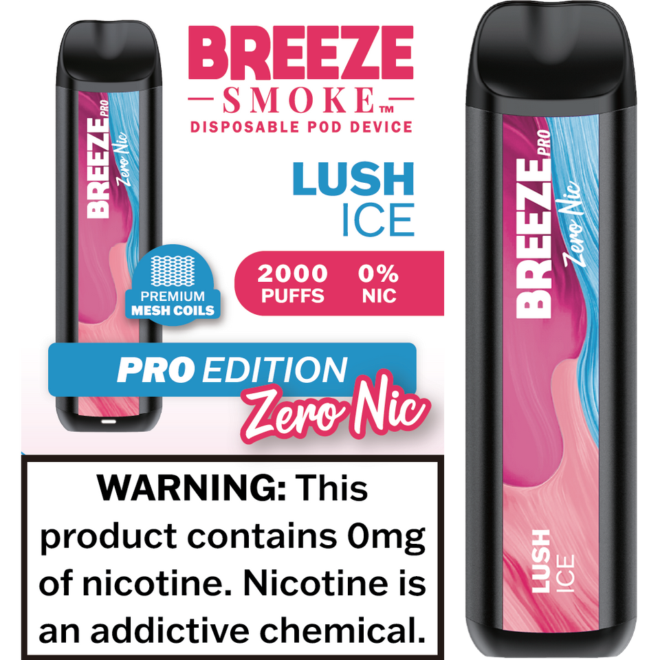 Breeze Smoke Pro Edition 2000 Puff Disposable Vape Device