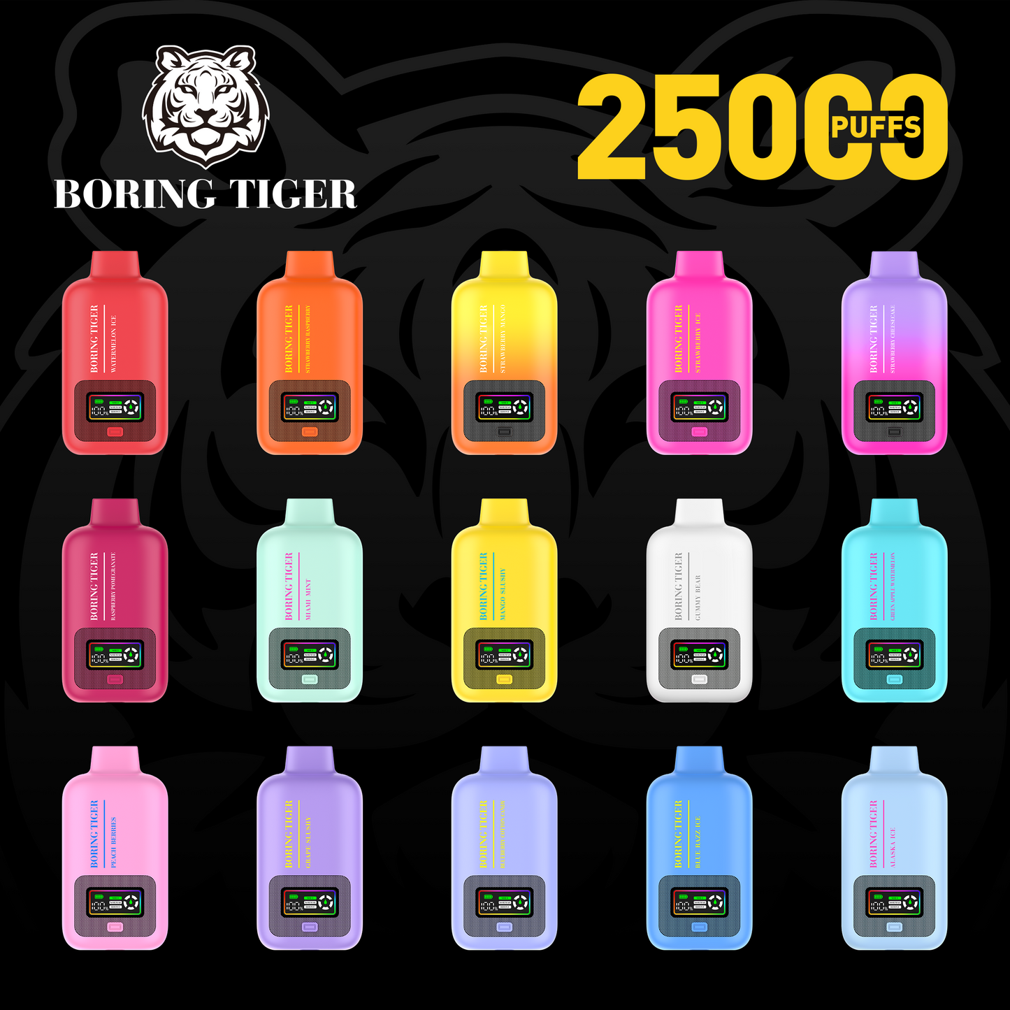 Boring Tiger 25000 Puffs Disposable Vape Device