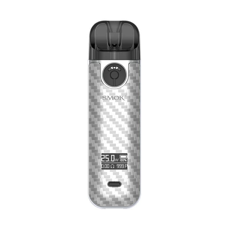 Smok Novo 4 25w Pod System Starter Kit Silver Carbon Fiber