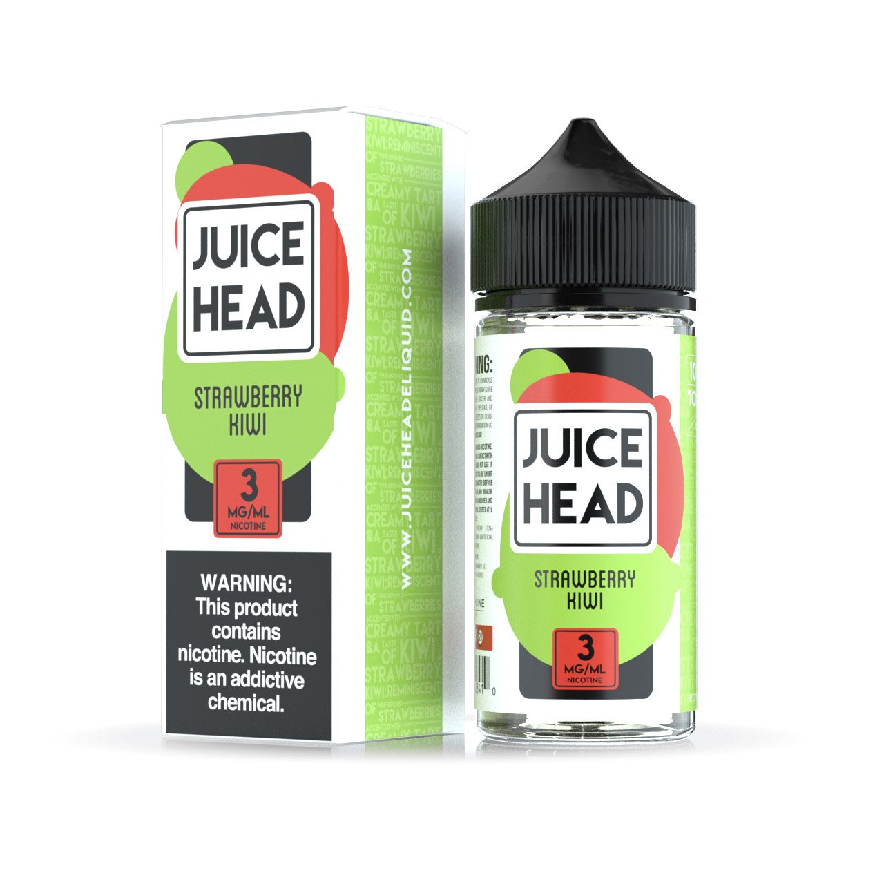 JUICE HEAD E-LIQUID - STRAWBERRY KIWI 100ML