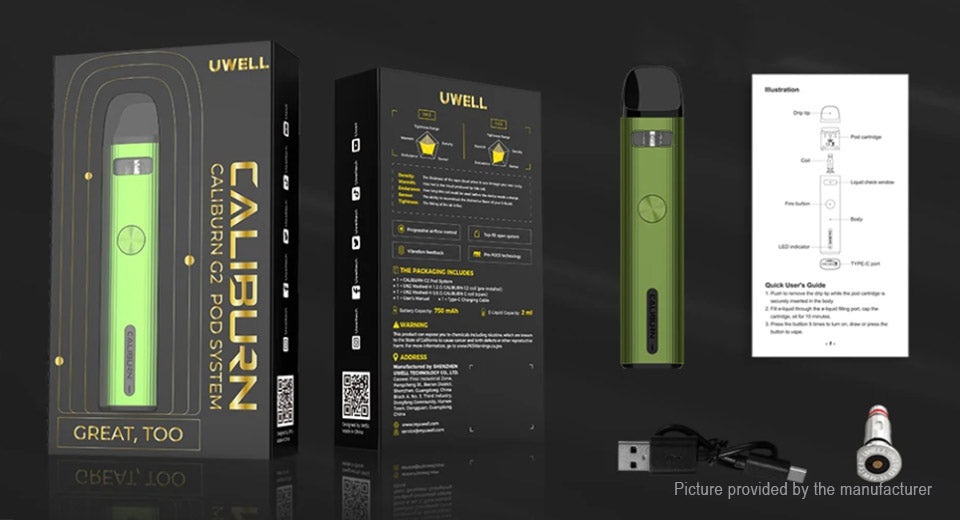 Uwell Caliburn G2 18w Pod System Starter Kit