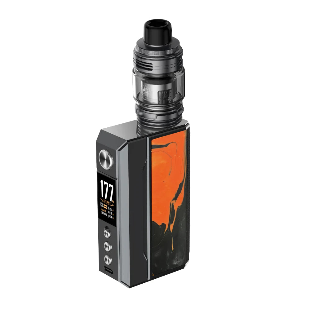 Voopoo Drag 4 177W Mod Starter Kit Gun Metal + Tropical Orange