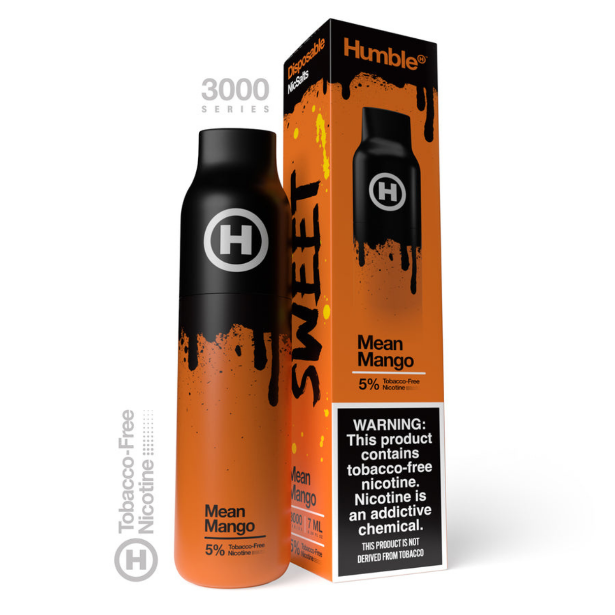 Humble 3000 Puffs Disposable Vape Mean Mango