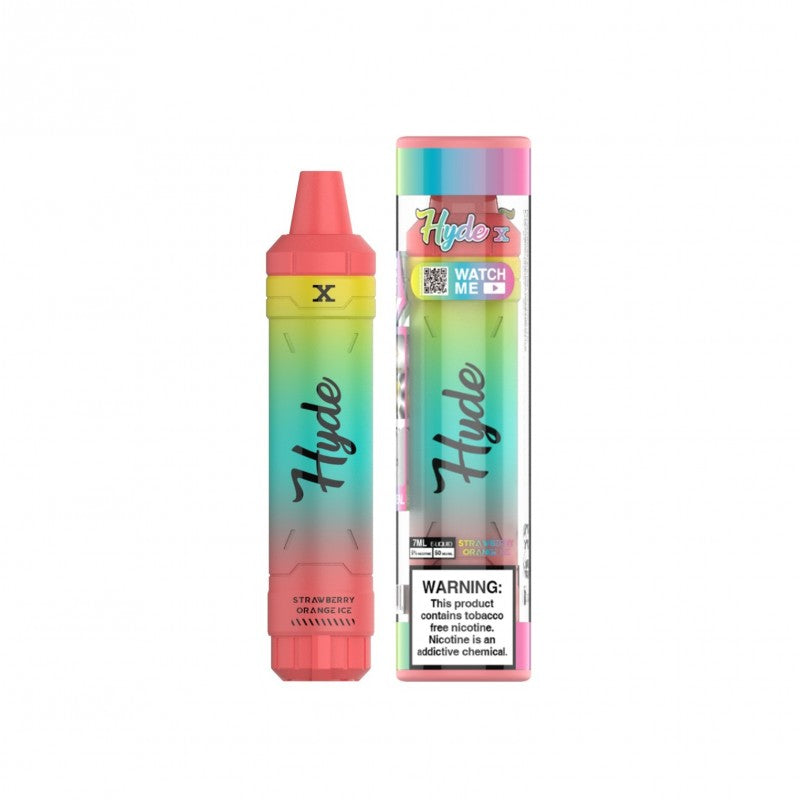 Hyde X 3000 Puffs Disposable Vape Device Strawberry Orange Ice