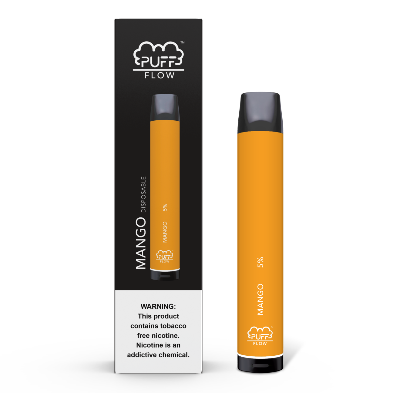 Puff Flow 1800 Puffs Disposable Vape Device Mango
