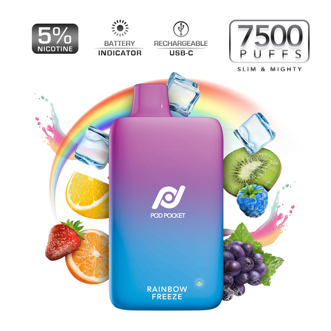 Pod Juice Pod Pocket 7500 Puffs Disposable Vape Device