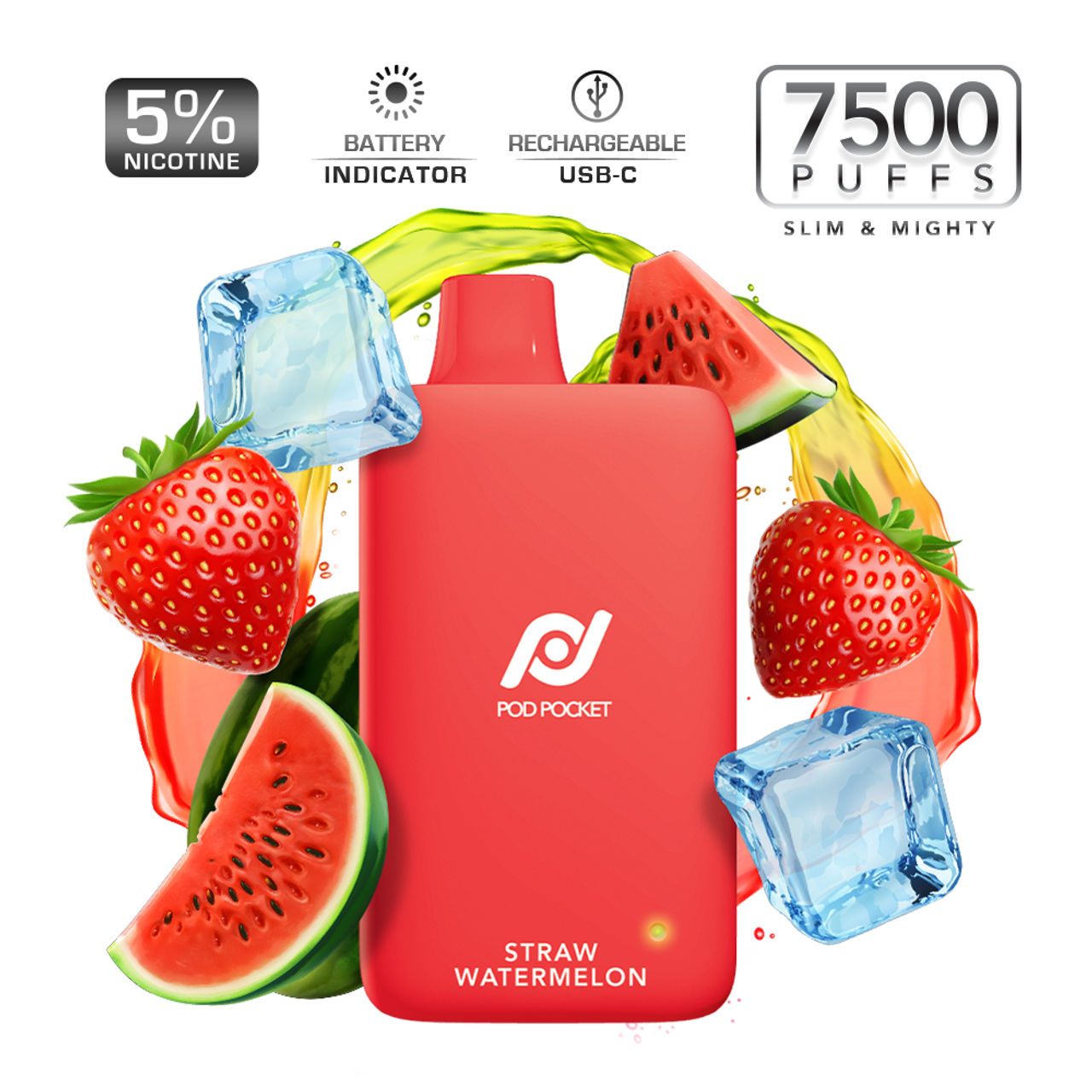 Pod Juice Pod Pocket 7500 Puffs Disposable Vape Device