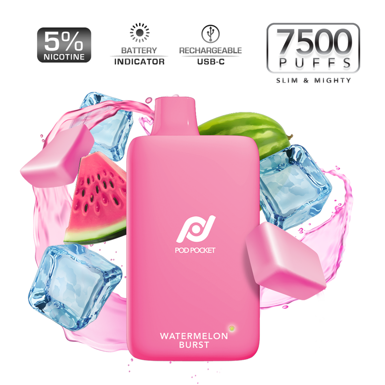 Pod Juice Pod Pocket 7500 Puffs Disposable Vape Device