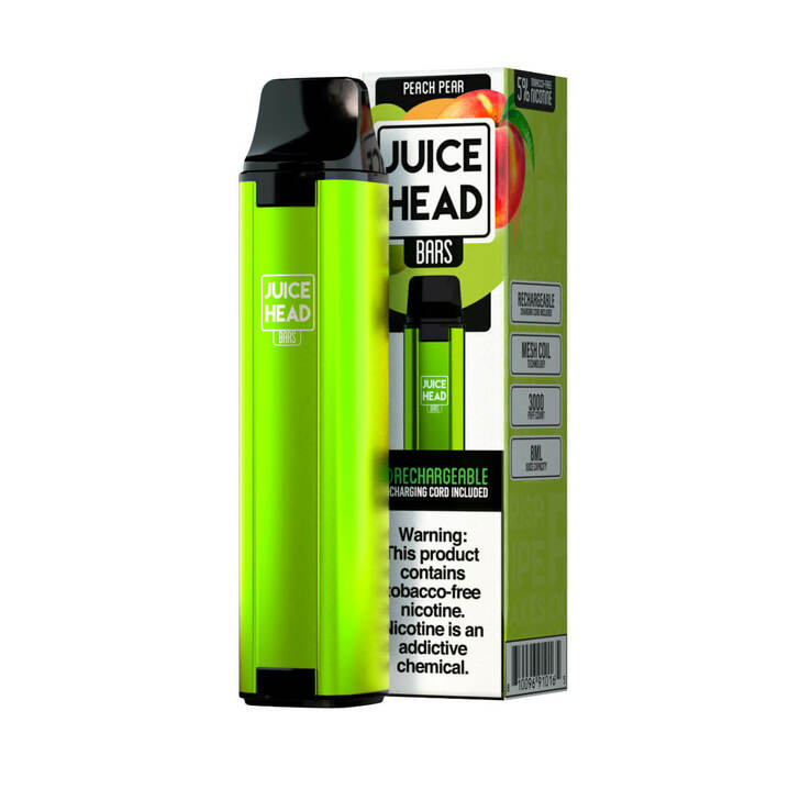 Juice Head Bars 3000 Puffs Disposable Vape Peach Pear