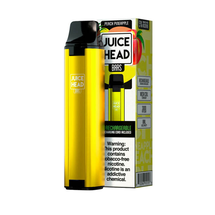 Juice Head Bars 3000 Puffs Disposable Vape Peach Pineapple