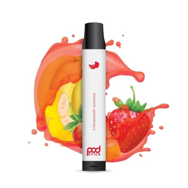 Pod Twist 2500 Disposable Vape device Strawberry Banana