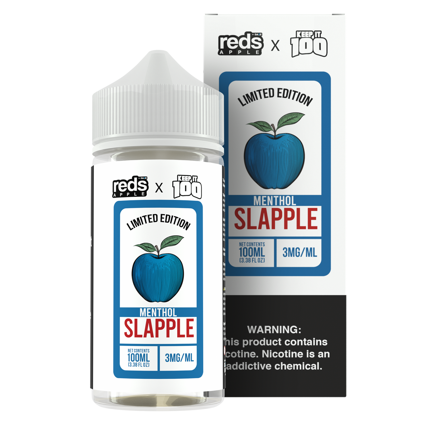 7 Daze Reds X Keep It 100 Slapple Menthol E-Liquid 100mL