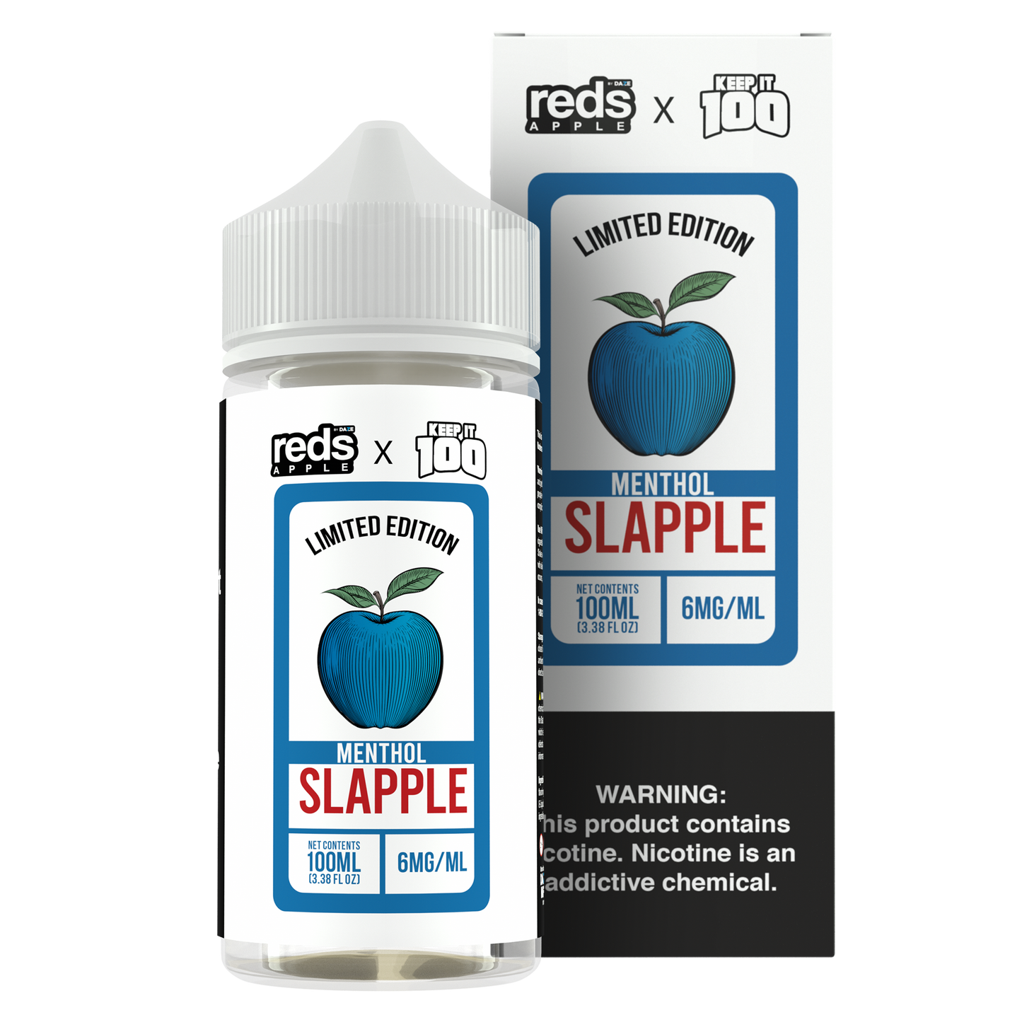 7 Daze Reds X Keep It 100 Slapple Menthol E-Liquid 100mL