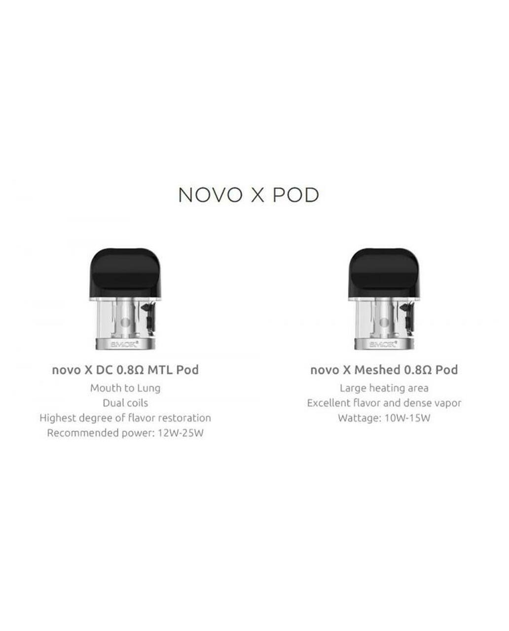 SMOK Novo X Replacement Pods (3 Pack)