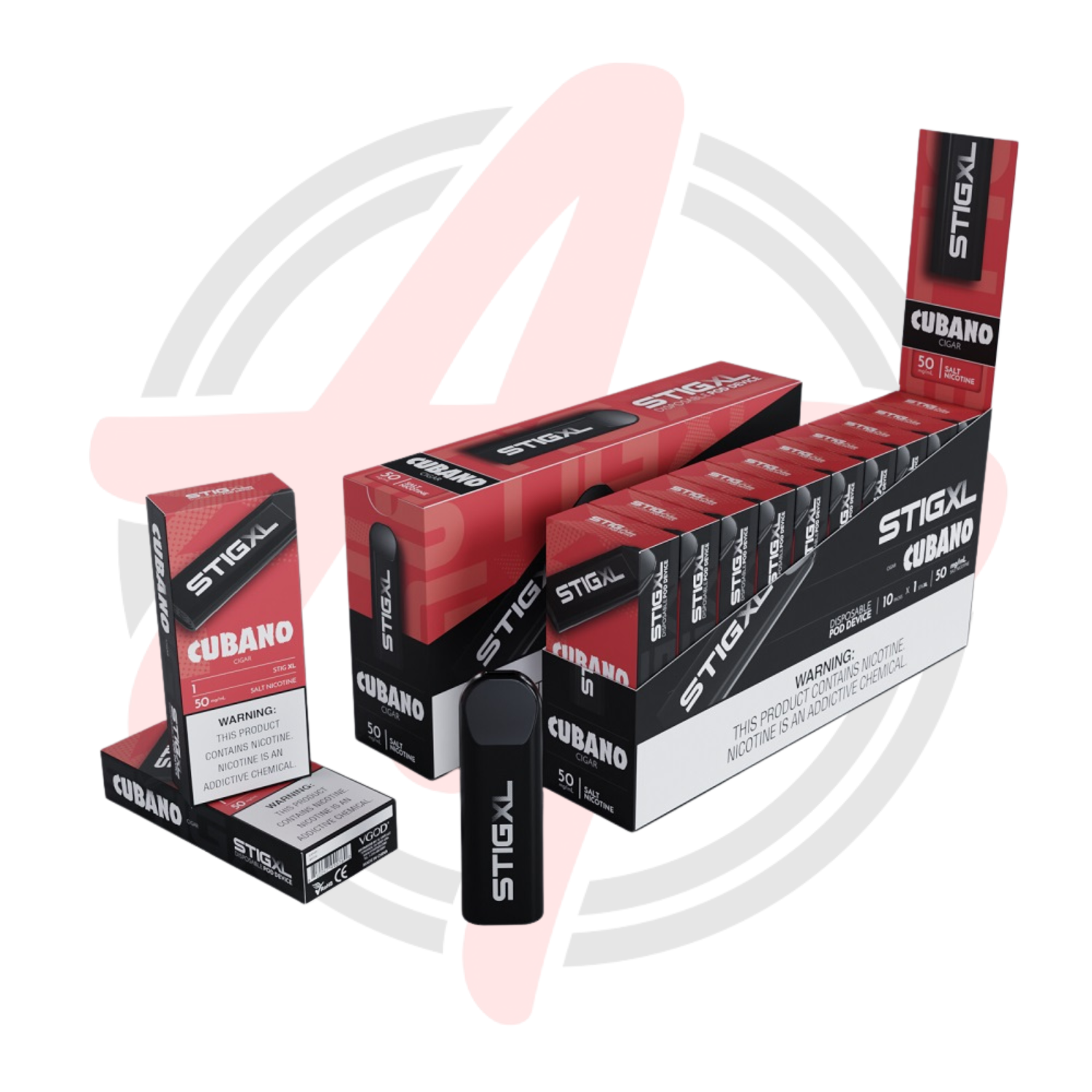 Vgod Stig XL 700 Puff Disposable Vape Device Cubano