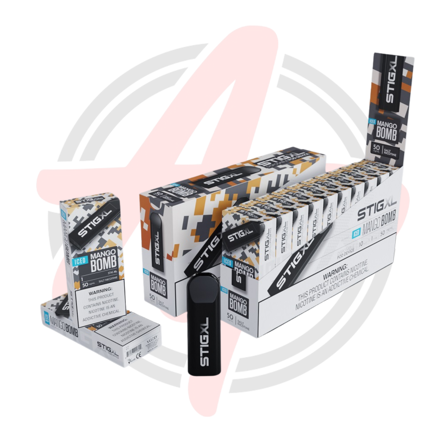 Vgod Stig XL 700 Puff Disposable Vape Device Iced Mango Bomb